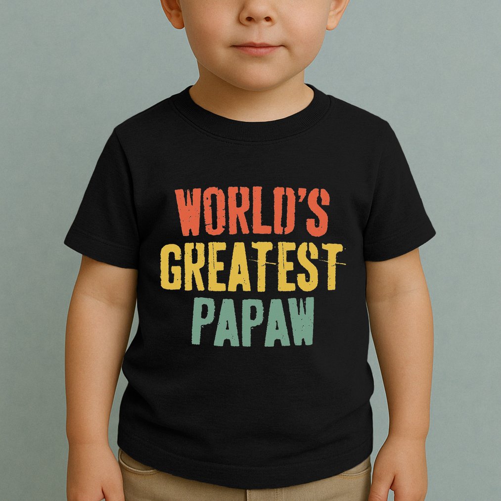 WorldS Greatest Papaw Grandpa FatherS Day Toddler T-Shirt