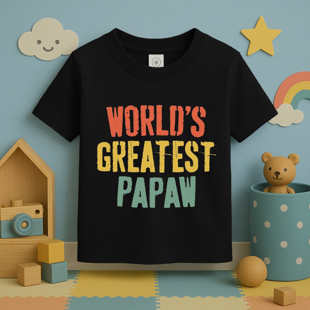 WorldS Greatest Papaw Grandpa FatherS Day Toddler T-Shirt