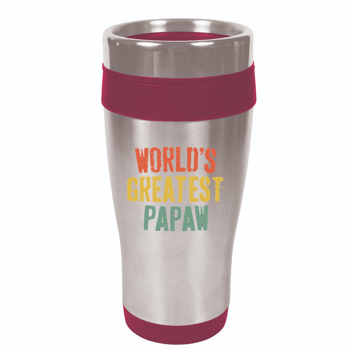 WorldS Greatest Papaw Grandpa FatherS Day 16oz Travel Tumbler