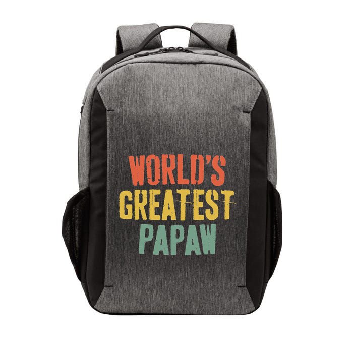 WorldS Greatest Papaw Grandpa FatherS Day Vector Backpack