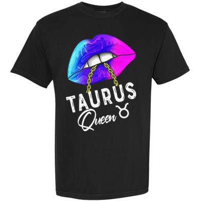 Wo Graduated Purple Blue Taurus Queen May April Zodiac Garment-Dyed Heavyweight T-Shirt