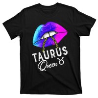 Wo Graduated Purple Blue Taurus Queen May April Zodiac T-Shirt