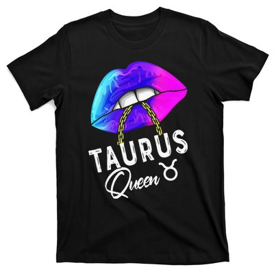 Wo Graduated Purple Blue Taurus Queen May April Zodiac T-Shirt