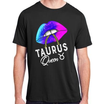 Wo Graduated Purple Blue Taurus Queen May April Zodiac Adult ChromaSoft Performance T-Shirt