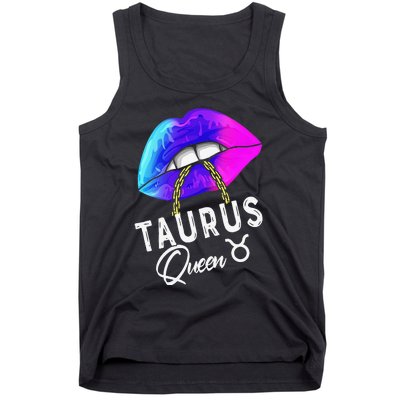 Wo Graduated Purple Blue Taurus Queen May April Zodiac Tank Top