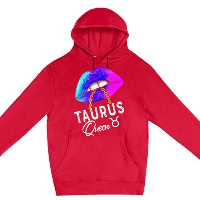 Wo Graduated Purple Blue Taurus Queen May April Zodiac Premium Pullover Hoodie