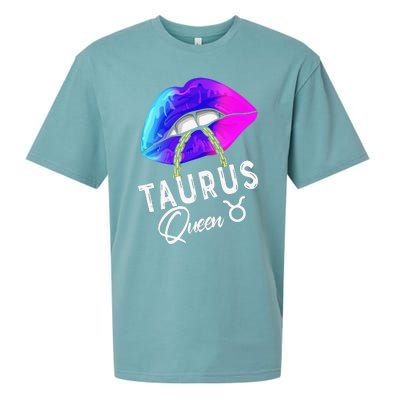 Wo Graduated Purple Blue Taurus Queen May April Zodiac Sueded Cloud Jersey T-Shirt