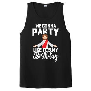 We Gonna Party Like Its My Birthday Jesus Christmas Gift PosiCharge Competitor Tank