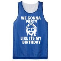 We Gonna Party Like Its My Birthday Jesus Christmas Party Gift Mesh Reversible Basketball Jersey Tank