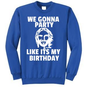 We Gonna Party Like Its My Birthday Jesus Christmas Party Gift Tall Sweatshirt