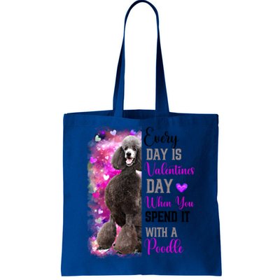 Wo Giant Poodle Dog Valentines Day Mom Dogs Cool Gift Tote Bag