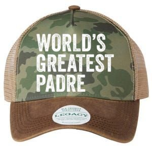 Worlds Greatest Padre Funny Dad Father Or Grandpa Gift Legacy Tie Dye Trucker Hat