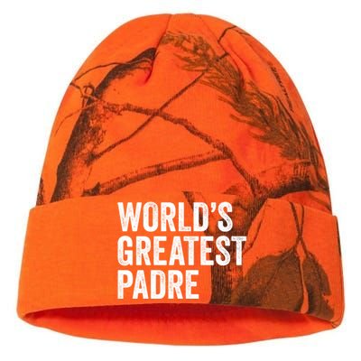 Worlds Greatest Padre Funny Dad Father Or Grandpa Gift Kati Licensed 12" Camo Beanie