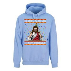 We Gonna Party Like ItS My Birthday Christmas Jesus Lovers Gift Unisex Surf Hoodie