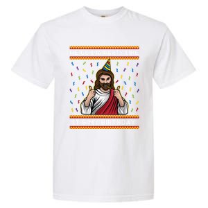 We Gonna Party Like ItS My Birthday Christmas Jesus Lovers Gift Garment-Dyed Heavyweight T-Shirt