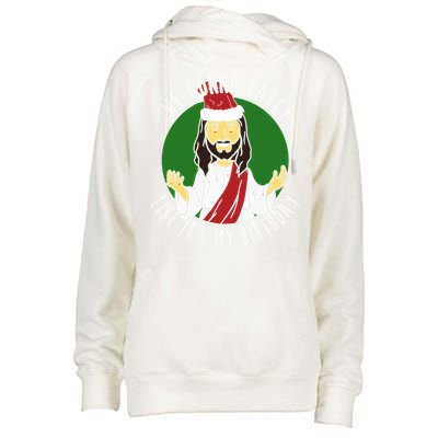 We Gonna Party Like ItS My Birthday Christmas Jesus Cute Gift Womens Funnel Neck Pullover Hood