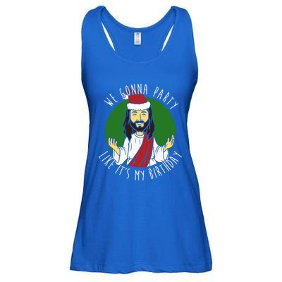 We Gonna Party Like ItS My Birthday Christmas Jesus Cute Gift Ladies Essential Flowy Tank