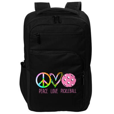 WoM.e.ns Girls Pickleball Shirts Retired Ladies Peace Love Pickleball V-Neck Impact Tech Backpack