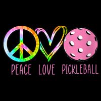 WoM.e.ns Girls Pickleball Shirts Retired Ladies Peace Love Pickleball V-Neck Kids Hoodie