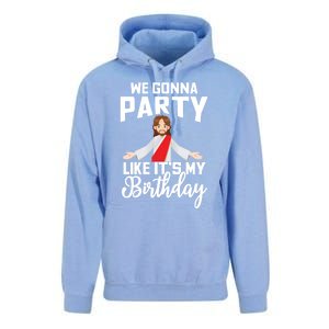 We Gonna Party Like Its My Birthday Jesus Christmas Gift Unisex Surf Hoodie