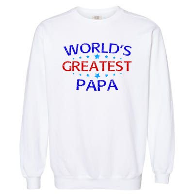 World's Greatest Papa Garment-Dyed Sweatshirt