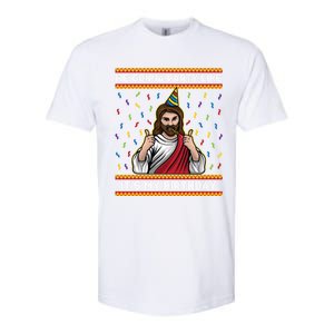 We Gonna Party Like ItS My Birthday Funny Christmas Jesus Gift Softstyle CVC T-Shirt