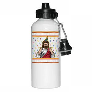 We Gonna Party Like ItS My Birthday Funny Christmas Jesus Gift Aluminum Water Bottle 