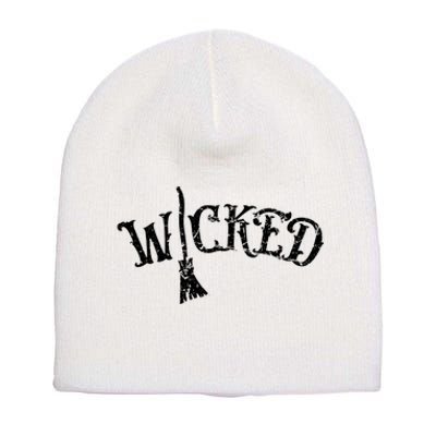 Wicked Graphic Quote Halloween Witchcraft Wiccan Short Acrylic Beanie