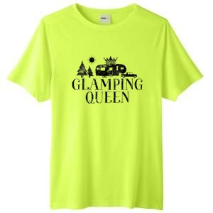 Wo Glamping Queen 5th Wheel Camper RV Camping Vacation Gift V-Neck Tall Fusion ChromaSoft Performance T-Shirt