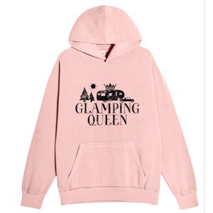 Wo Glamping Queen 5th Wheel Camper RV Camping Vacation Gift V-Neck Urban Pullover Hoodie