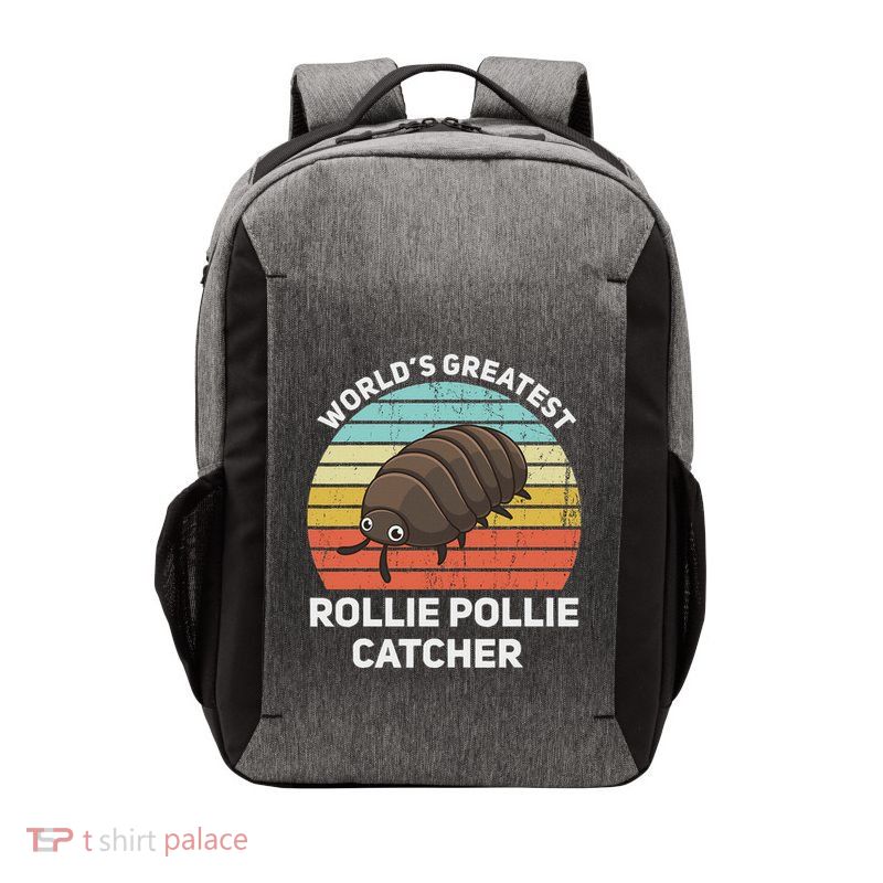 WorldS Greatest Rollie Pollie Catcher Cute Isopod Kawaii Vector Backpack