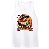 Wicked Girl Retro Pin Up Witch Halloween PosiCharge Competitor Tank