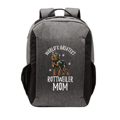 World's Greatest Rottweiler Mom Funny Rottie Mama Dog Lover Great Gift Vector Backpack