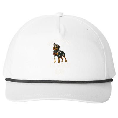 Worlds Greatest Rottweiler Dad Funny Rottie Papa Dog Lover Cute Gift Snapback Five-Panel Rope Hat