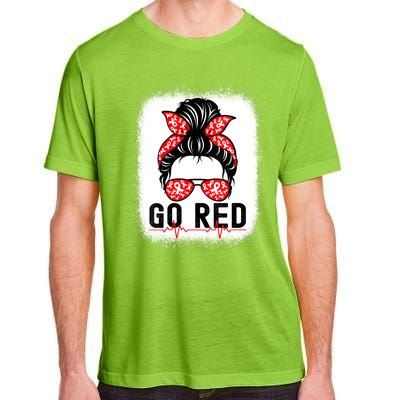 Womens Go Red American Heart Health Month Awareness In February Adult ChromaSoft Performance T-Shirt