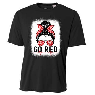 Womens Go Red American Heart Health Month Awareness In February Cooling Performance Crew T-Shirt