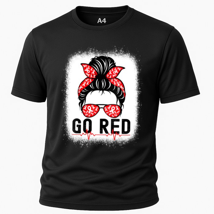 Womens Go Red American Heart Health Month Awareness In February Cooling Performance Crew T-Shirt