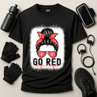 Womens Go Red American Heart Health Month Awareness In February Cooling Performance Crew T-Shirt