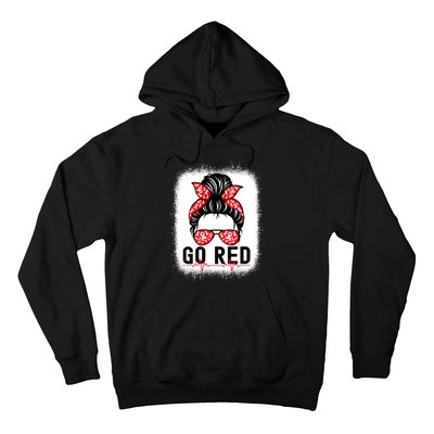 Womens Go Red American Heart Health Month Awareness In February Hoodie