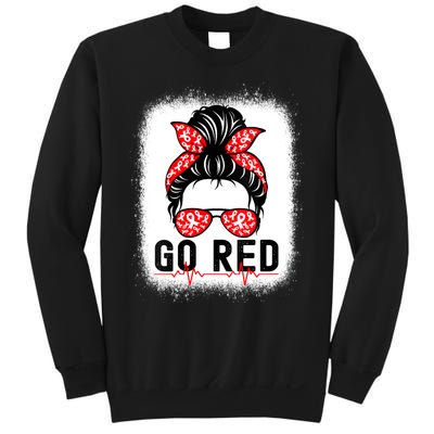 Womens Go Red American Heart Health Month Awareness In February Sweatshirt