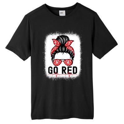 Womens Go Red American Heart Health Month Awareness In February Tall Fusion ChromaSoft Performance T-Shirt