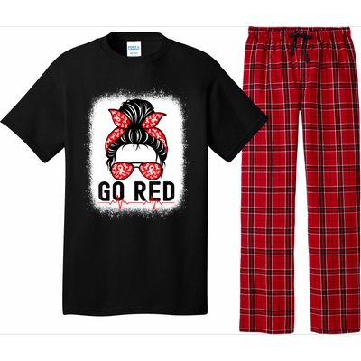 Womens Go Red American Heart Health Month Awareness In February Pajama Set