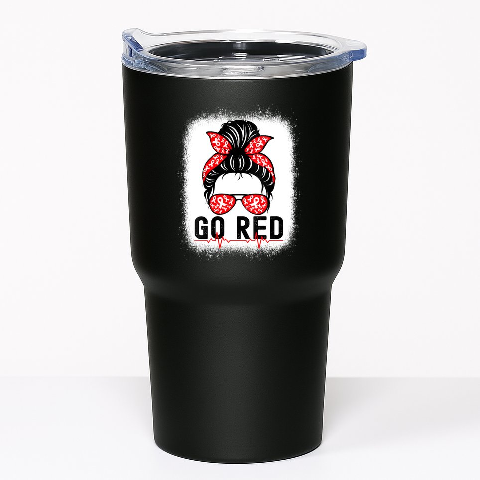 Womens Go Red American Heart Health Month Awareness In February Tumbler