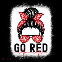Womens Go Red American Heart Health Month Awareness In February Baby Bodysuit