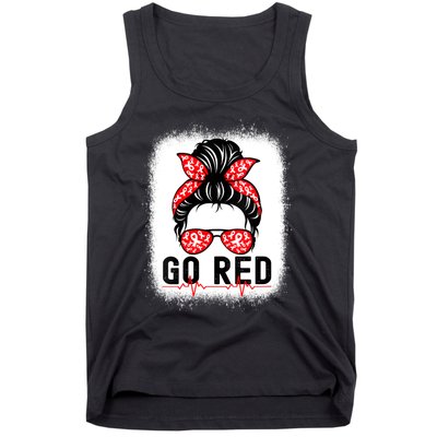 Womens Go Red American Heart Health Month Awareness In February Tank Top