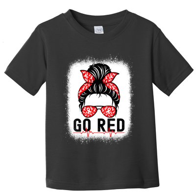 Womens Go Red American Heart Health Month Awareness In February Toddler T-Shirt