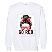 Womens Go Red American Heart Health Month Awareness In February Garment-Dyed Sweatshirt