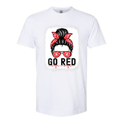 Womens Go Red American Heart Health Month Awareness In February Softstyle CVC T-Shirt