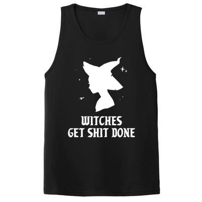 Witches Get Shit Done Funny Spooky Vibes Halloween Costume Meaningful Gift PosiCharge Competitor Tank