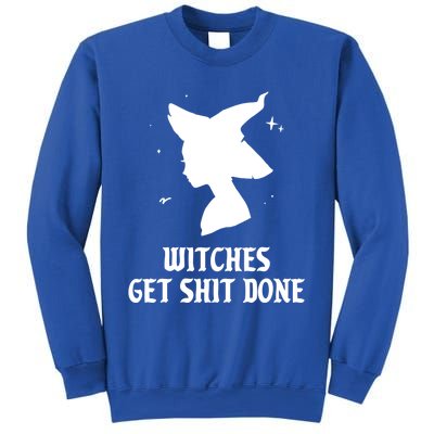 Witches Get Shit Done Funny Spooky Vibes Halloween Costume Meaningful Gift Sweatshirt